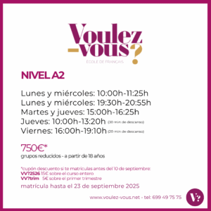 Curso de Francés – Nivel A2