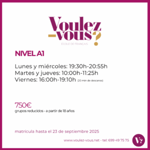 Curso de Francés – Nivel A1