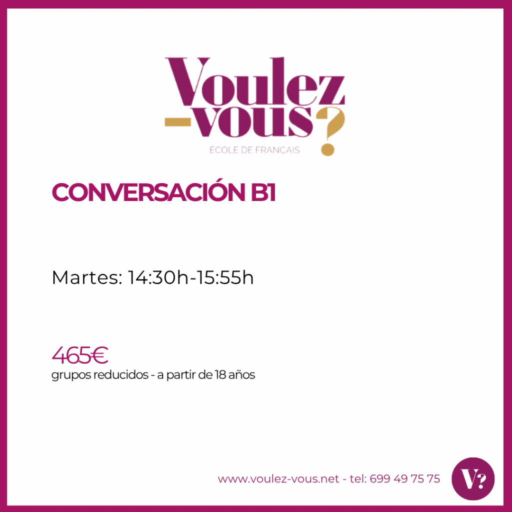 Curso Conversación B1 de francés en Valencia