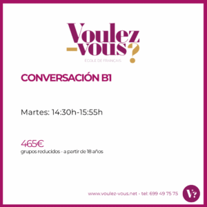 Curso Conversación B1 de francés en Valencia