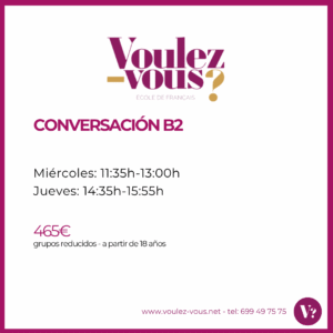 Curso de Francés – Nivel B2 Conversación