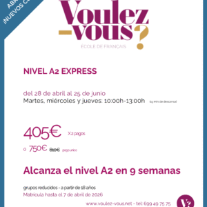 Curso de Francés – Nivel A2 Express