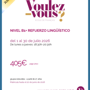 Curso de Francés – Nivel B1+